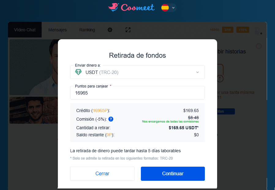 Cómo ganar dinero como modelo webcam en Coomeet
