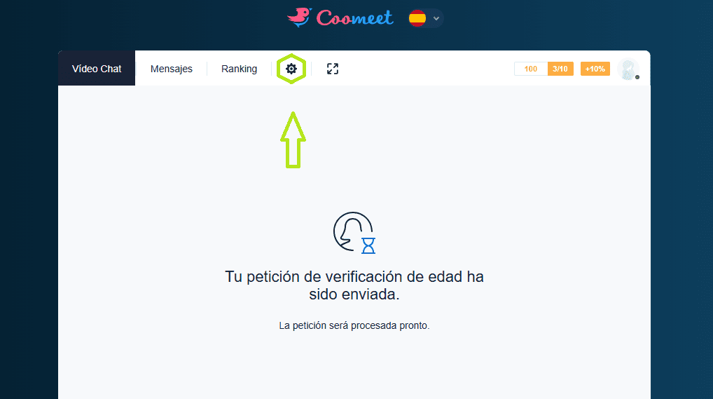 Configuración de un perfil de modelo Coomeet